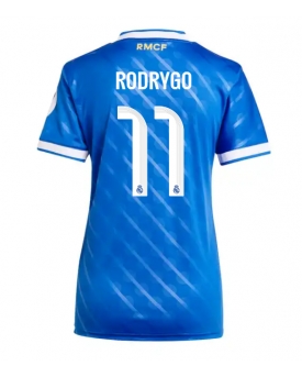 Real Madrid Rodrygo Goes #11 Maglia Gara Terza Repliche 2025-26 Donna Maniche Corte
